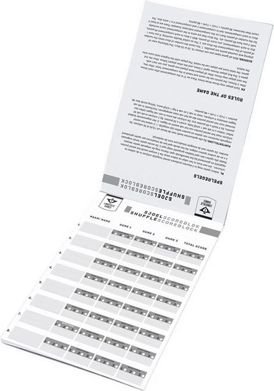 Engelhart sjoelscoreblok – set van 10 stuks – 50 vellen per blok – scoreblok voor sjoelen – puntentelling en wedstrijdregistratie – longfield