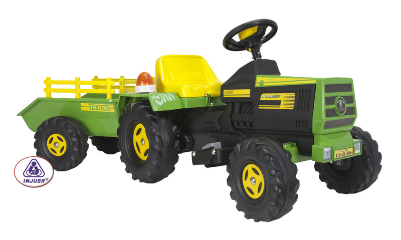 Load image into Gallery viewer, Injusa tractor basic + aanhanger 6v 1+
