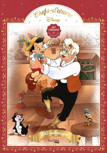 Hachette heroes 100 coloriages art therapie disney chefs-d'oeuvre