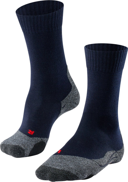Falke tk2 anti-blaar dik wol functioneel materiaal wandelsokken dames blauw - maat 39-40