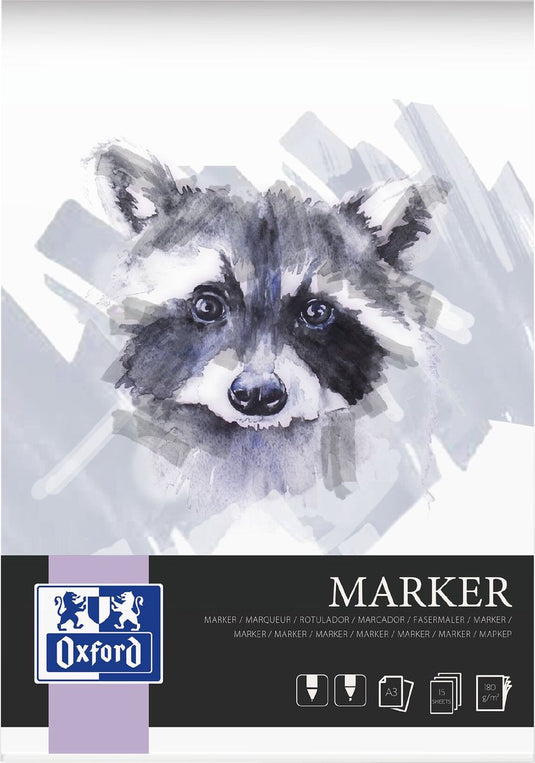 Oxford markerblok - a3 - 15 vel - 180g