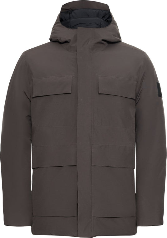 Jack wolfskin brandenburger jkt m heren outdoorjas - peat