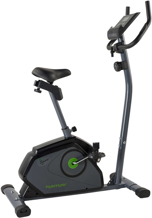 Tunturi cardio fit b40 hometrainer - 8 weerstandsniveaus - voorzien van tablethouder en transportwielen - fitnessfiets met lage instap