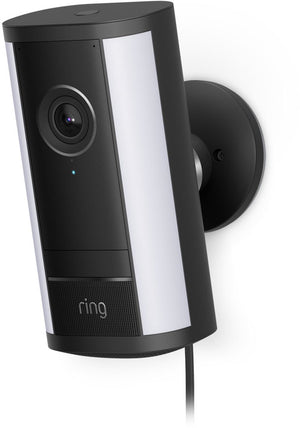 Ring spotlight camera 4k pro - met adapter - zwart