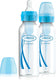 Dr. brown's options+ anti-colic babyfles - smalle halsfles - 250ml - blauw - 2 stuks