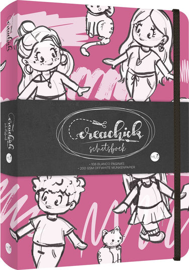 Kluitman schetsboek creachick raspberry