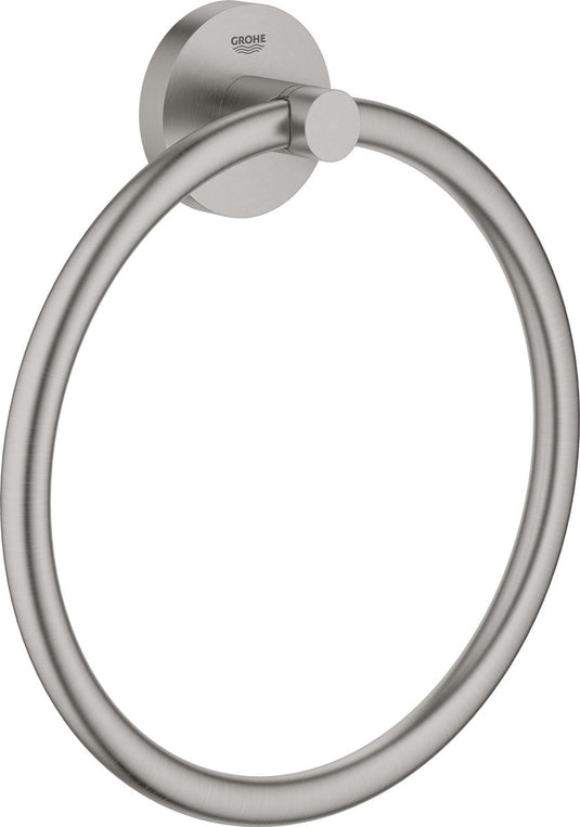 Grohe essentials handdoekring - supersteel (rvs look) - ø 18 cm - 40365dc1