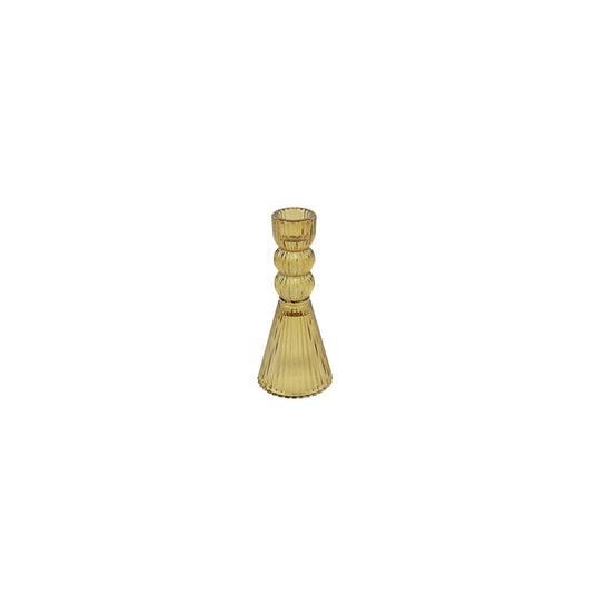 Country field countryfield kandelaar ro tara licht bruin glas ã˜6,5x15cm