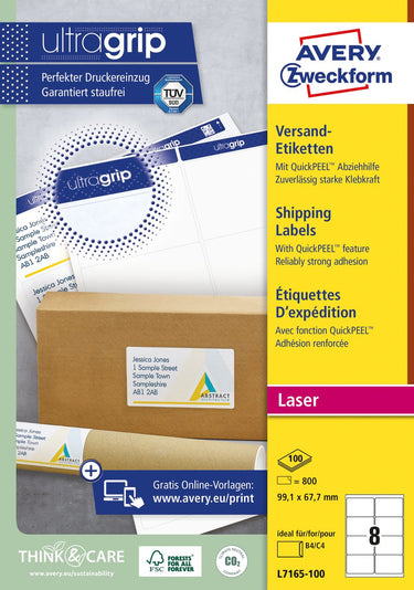 Avery -l7165-100-laseretiketten