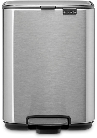 Brabantia bo pedaalemmer - 4 liter - badkamer - matt steel fingerprint proof