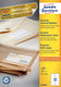 Avery huismerk lr3424 universele etiket 105x48 recy