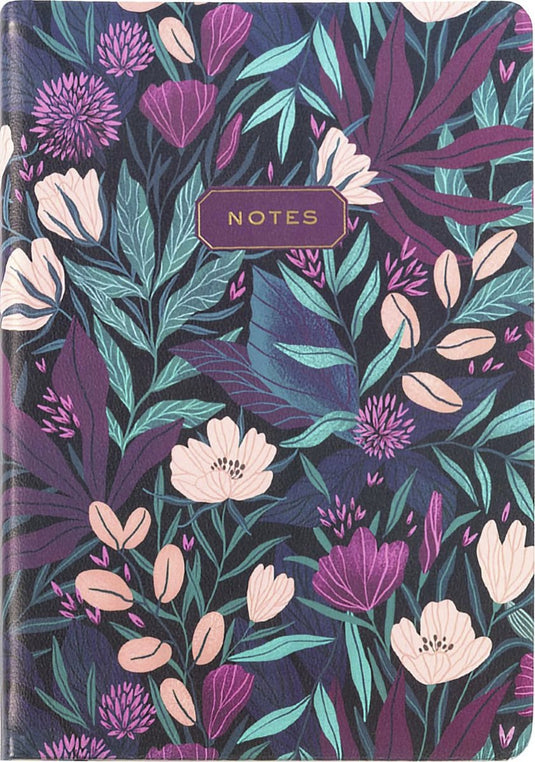 Eccolo notitieboek - tropical floral - lijn - ca.15x20cm - ec-d444b