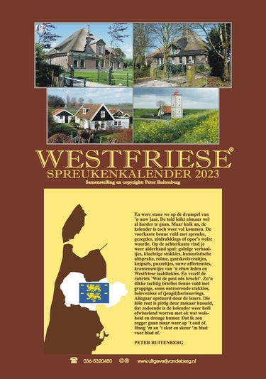 Merkloos sans marque westfriese spreukenkalender 2023