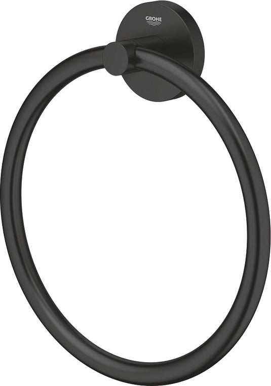 Grohe start handdoekring - mat zwart