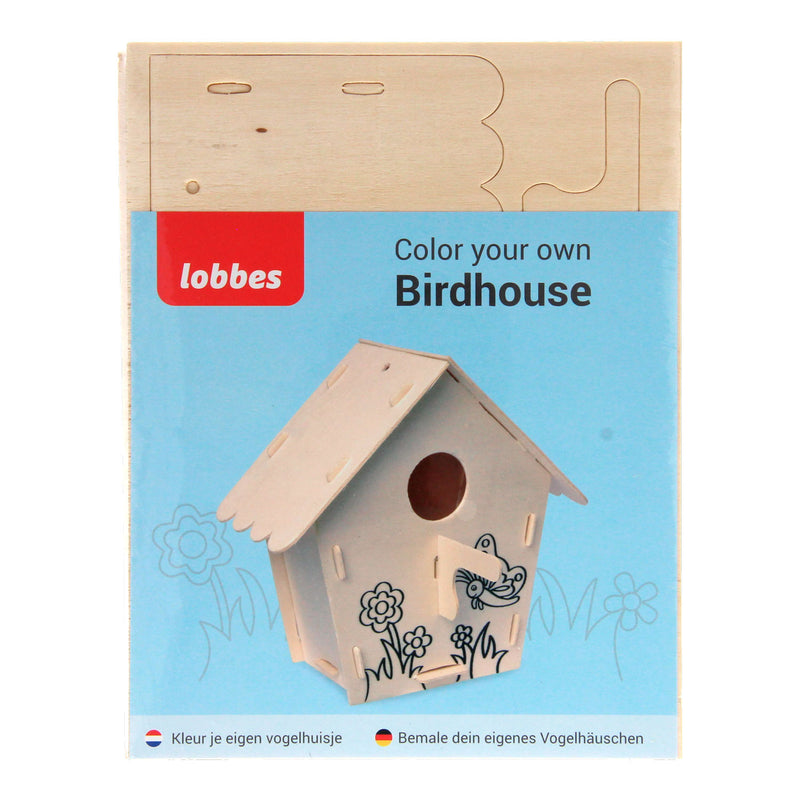 Load image into Gallery viewer, Maak je eigen Houten Vogelhuisje, variatie C
