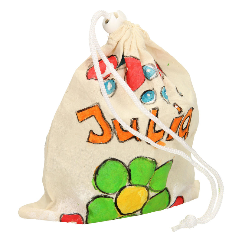 Load image into Gallery viewer, Lobbes kleur je eigen katoenen zakje
