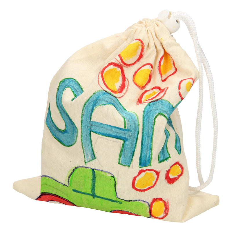 Load image into Gallery viewer, Lobbes kleur je eigen katoenen zakje
