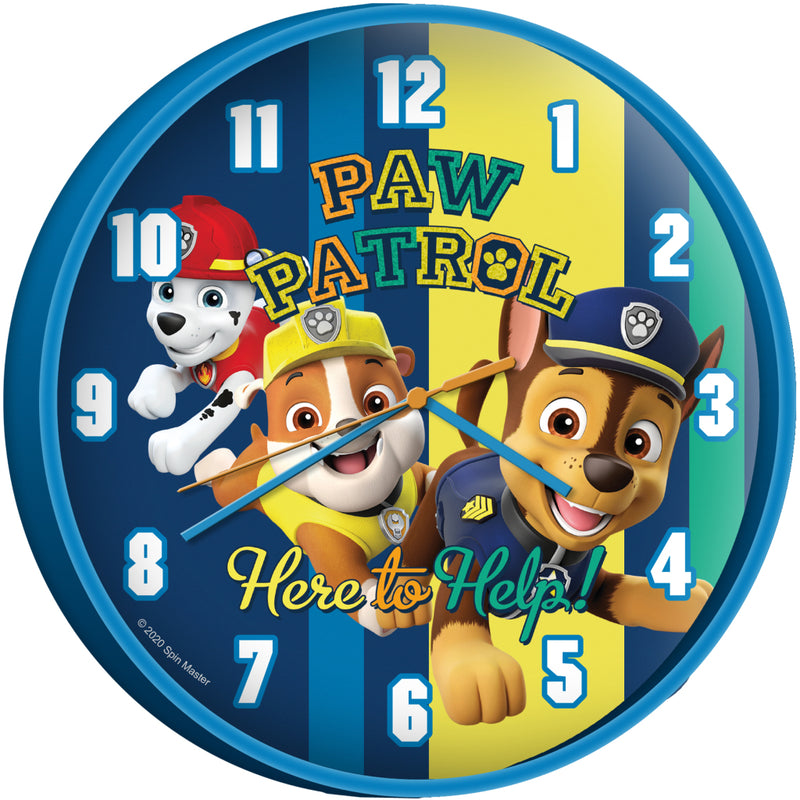 Load image into Gallery viewer, Paw patrol wandklok 25 cm blauw
