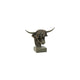 Countryfield beeld schotse hooglander op voet ulla bruin polystone 39x16x33cm