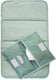 Kipkep napper verzorgingset baby- wasbaar verschoonmatje en luier-etui - waterproof - pale green, groen - duurzaam
