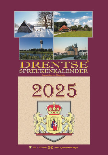 Merkloos sans marque drentse spreukenkalender 2025