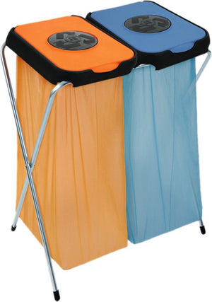 Artex ekothinks afvalzakhouder - prullenbak - inhoud 80 liter (2 x 40) - geschikt voor 2 zakken - oranje