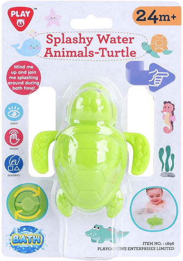 Playgo spetterend waterdier badspeeltje schildpad