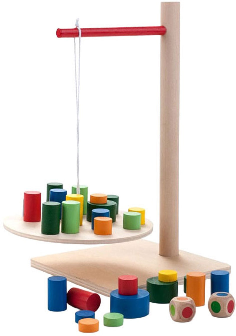 Afbeelding laden in galerijviewer, Longfield houten balans weegschaal spel
