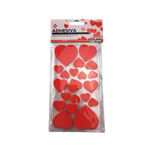 Hartstickers 40 stuks in blisterverpakking