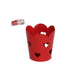 Metalen lantaarn liefde 10x7x10cm rood