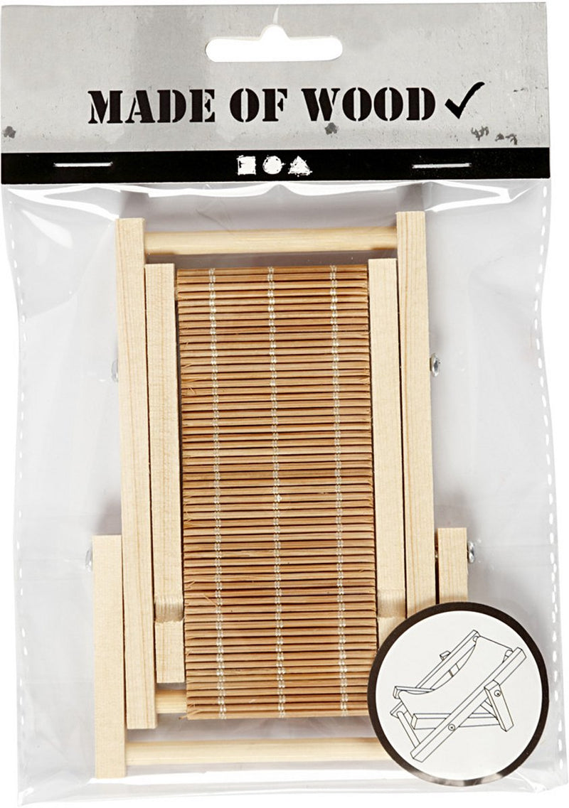 Load image into Gallery viewer, Creativ company houten mini strandstoel
