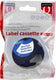 Quantore labeltape dymo 91201 12mmx4m kunststof zwart op wit