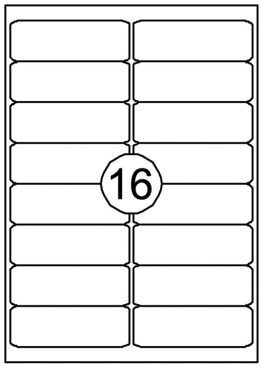 Merkloos sans marque printeretiketten 99,1mmx33,9mm