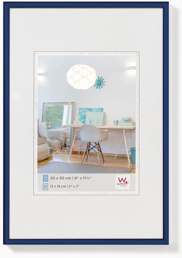 Walther new lifestyle - kunststof lijst - fotoformaat 50x70 cm - blauw