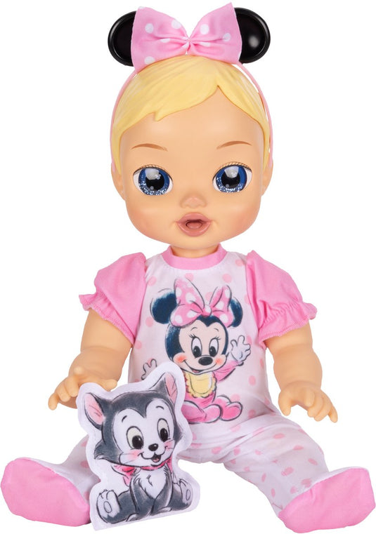 Jakks disney darlings minnie mouse babypop – 33 cm – licht en geluid