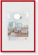 Walther new lifestyle - kunststof lijst - fotoformaat 24x30 cm - rood