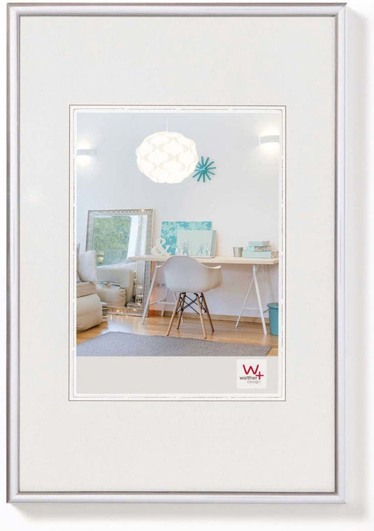 Walther new lifestyle - kunststof lijst - fotoformaat 20x25 cm - zilver