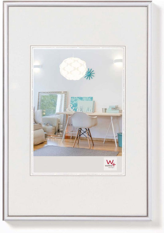 Walther new lifestyle - kunststof lijst - fotoformaat 18x24 cm - zilver