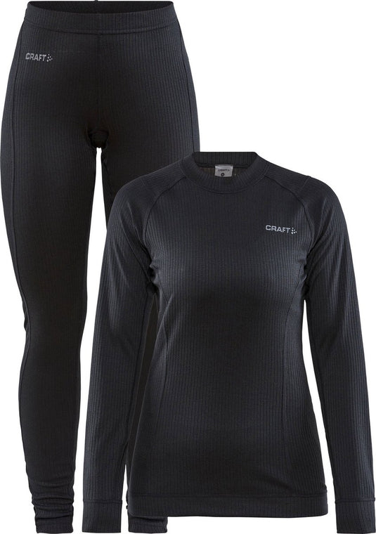 Craft core dry baselayer thermoset dames - zwart - maat l