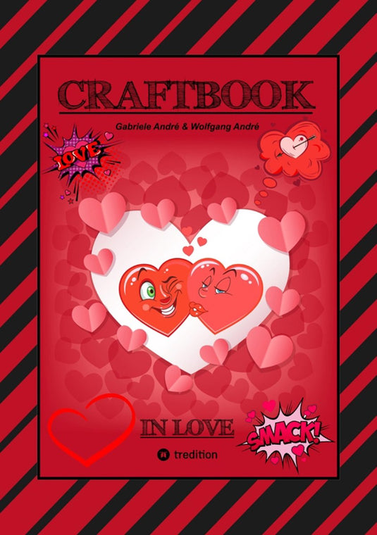 Craftbook - verliebt - liebe motive - freundschaftsband - basteln - rätsel - ausmalvorlagen - aufgaben - herzen