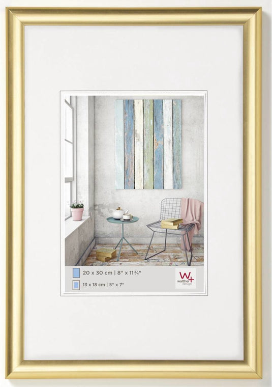 Walther trendstyle - kunststof lijst - fotoformaat 40x50 cm - goud