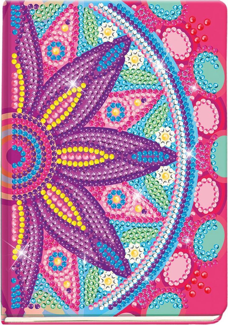 Load image into Gallery viewer, Totum diamond painting dagboek - flower mandala roze
