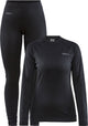 Craft core dry baselayer thermoset dames - zwart - maat xl
