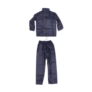 Puch regenpak xxxl blauw. voorzien van 2 zakken en een in de kraag verwerkte caon