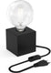 Calex tafellamp vierkant - industrieel - e27 fitting - zwart - excl. lichtbron