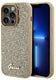 Guess disco metal script - hardcase - iphone 14 pro max - gouden behuizing