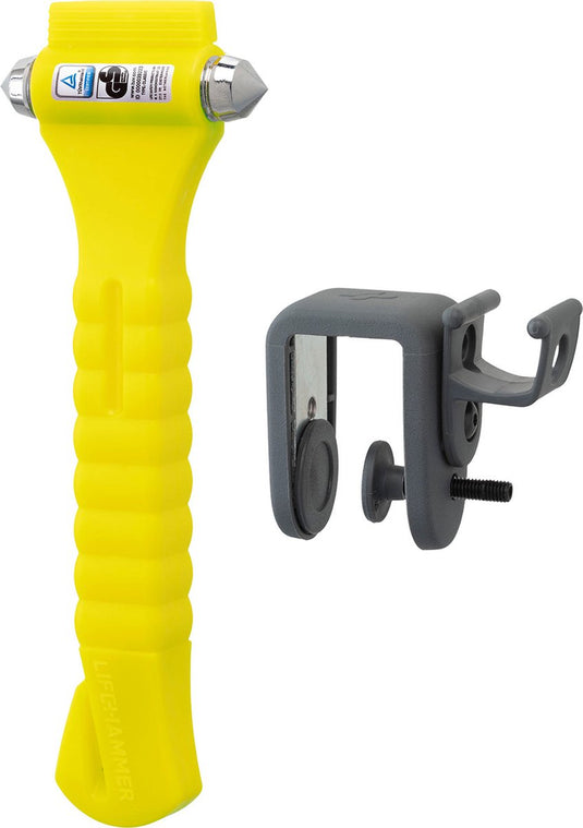 Lifehammer veiligheidshamer - safety hammer original glow-in-the-dark - noodhamer - geel