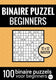 Merkloos sans marque binaire puzzel makkelijk voor beginners - puzzelboek met 100 binairo's - nr.5