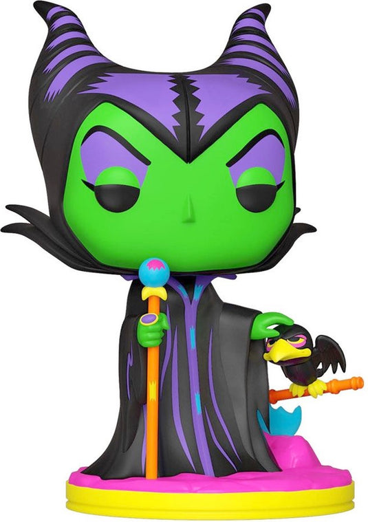 Disney funko cinderella verzamelfiguur villains pop! maleficent blacklight 9 cm multicolours