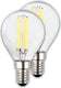 Briloner - ultra efficient led lamp - set van 2 lichtbronnen - e14 - filament verlichting - 4w - 840lm - 2.700 k warm wit licht - ø3.5cm